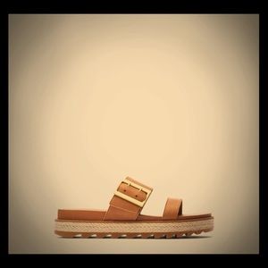 Sorel Leather Jute Slide